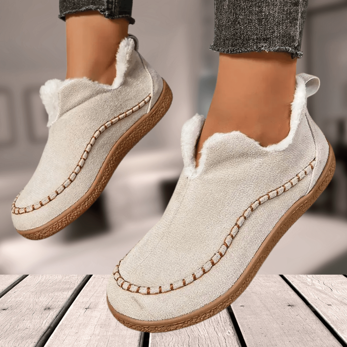 Bottes Pour Femmes Ergonomiques Et Confortables Avec Semelle Antidérapante Et Doublure Chaude Women's Shoes Electro Paris Beige 36