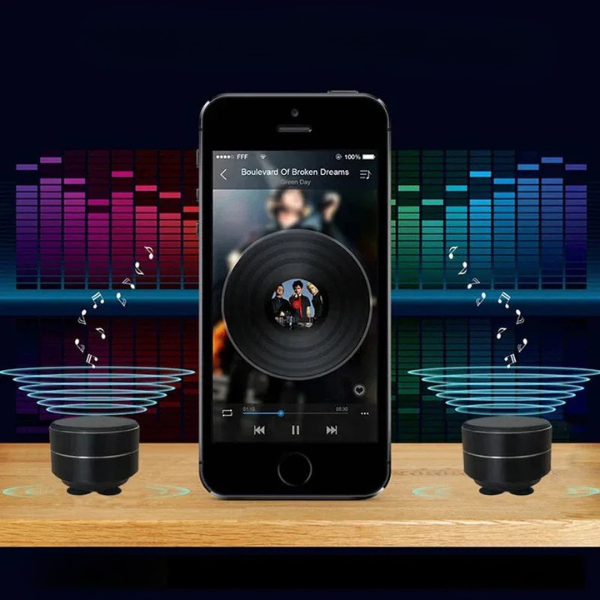 Haut-Parleur Sans Fil à Conduction Osseuse – Support Ventouse et Boucle Portable Bone Conduction Speaker Electro Paris