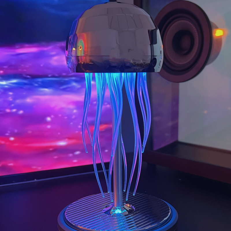 Haut-parleur Bluetooth méduse avec lumière LED ambiante changeante Children Lamps Electro Paris