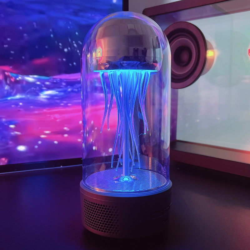 Haut-parleur Bluetooth méduse avec lumière LED ambiante changeante Children Lamps Electro Paris