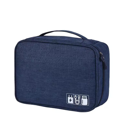 Organisateur De Voyage Pliable Pour Cosmétiques, Trousse De Toilette Avec Crochets Pour Transport Facile Toilettes portables Electro Paris Marine Bleu