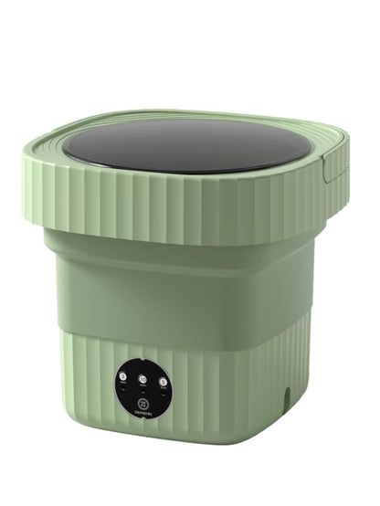 Mini Lave-Linge Portable Pliable Pour Voyages, Petits Espaces Et Lavage Rapide Économique En Eau Et Énergie washing machine Electro Paris 10L Vert