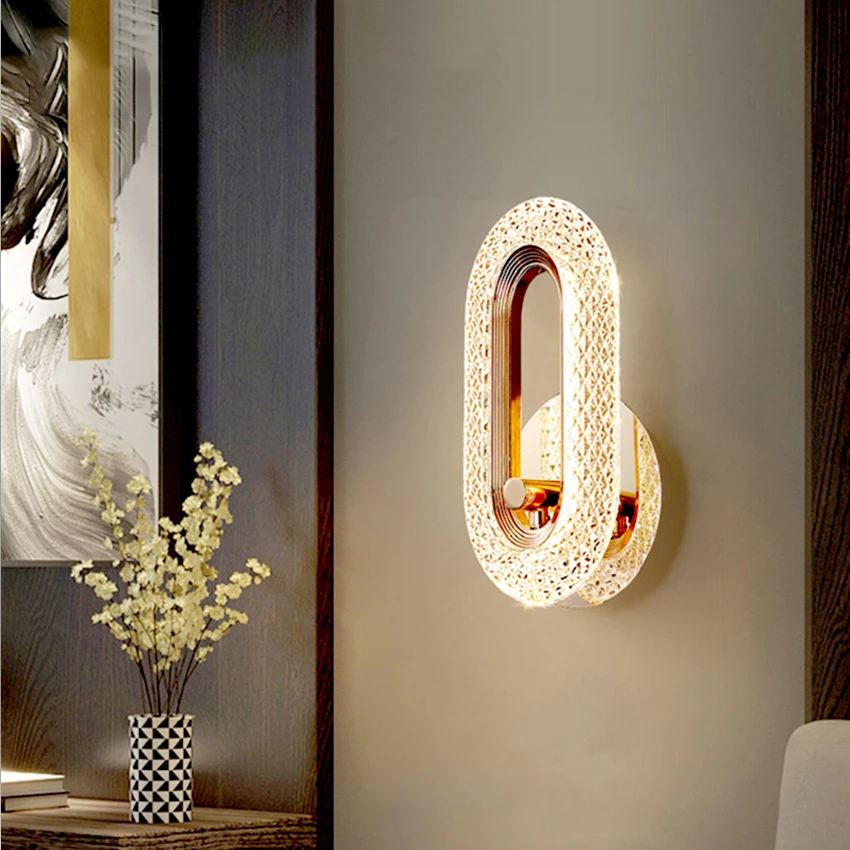 Applique Murale LED Cristalline Dorée – Éclairage Élégant et Raffiné Appliques murales Electro Paris B
