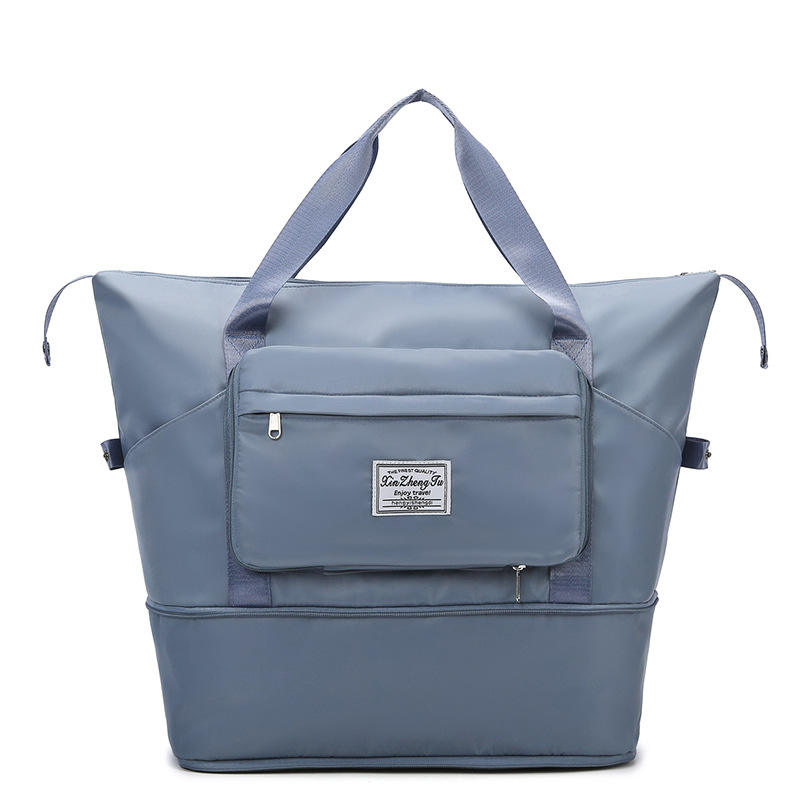 Sac De Voyage Spacieux Et Pliable Avec Compartiments Multiples Et Étanche Hand Bag Electro Paris Bleu