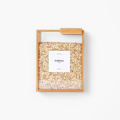 Beholder – Boîte De Rangement Hermétique En Bambou Et Acrylique Transparent Food Containers Electro Paris