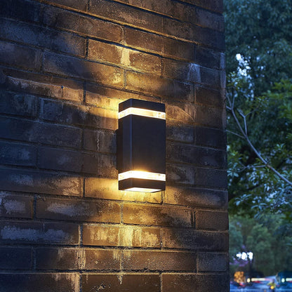 Applique Murale LED Effet Haut et Bas Noir Outdoor Lighting Electro Paris