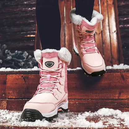 Bottes Robustes pour Femme – Doublure Douce & Adhérence Supérieure pour Tous Terrains Boots Electro Paris Rose 38