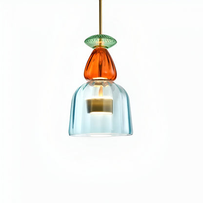 Suspension Lumineuse Multicolore En Verre Pour Chambre D’Enfants Avec LED Apaisante
