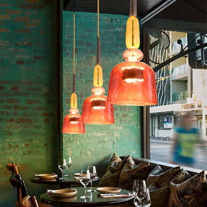 Suspension Lumineuse Multicolore En Verre Pour Chambre D’Enfants Avec LED Apaisante Pendant Lights Electro Paris