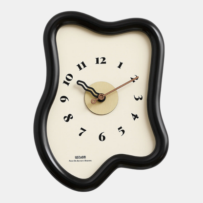 Horloge Murale Contemporaine au Design Irrégulier Wall Clocks Electro Paris Black - Large (30cm x 40cm)