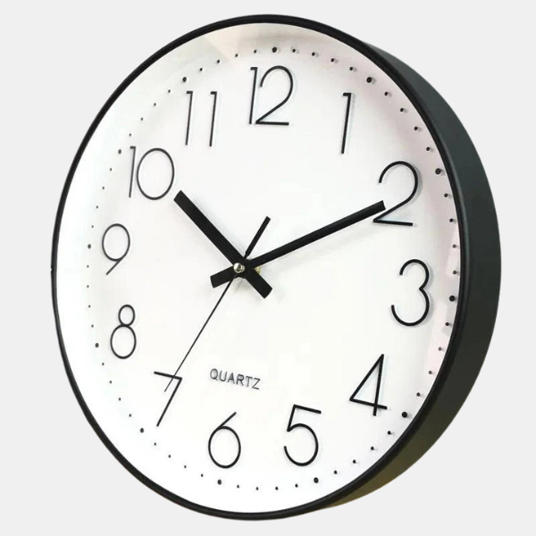 Horloge Murale Zen – Silencieuse et Élégante Home and decor Electro Paris Noir Blanc