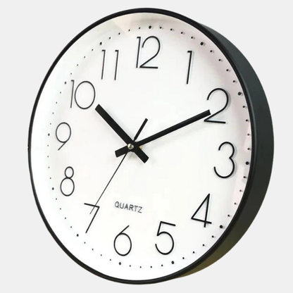 Horloge Murale Zen – Silencieuse et Élégante Home and decor Electro Paris Noir Blanc
