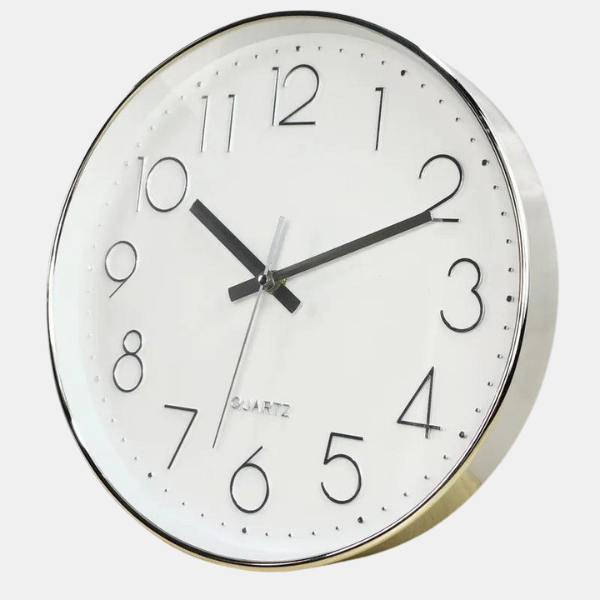 Horloge Murale Zen – Silencieuse et Élégante Home and decor Electro Paris Argent