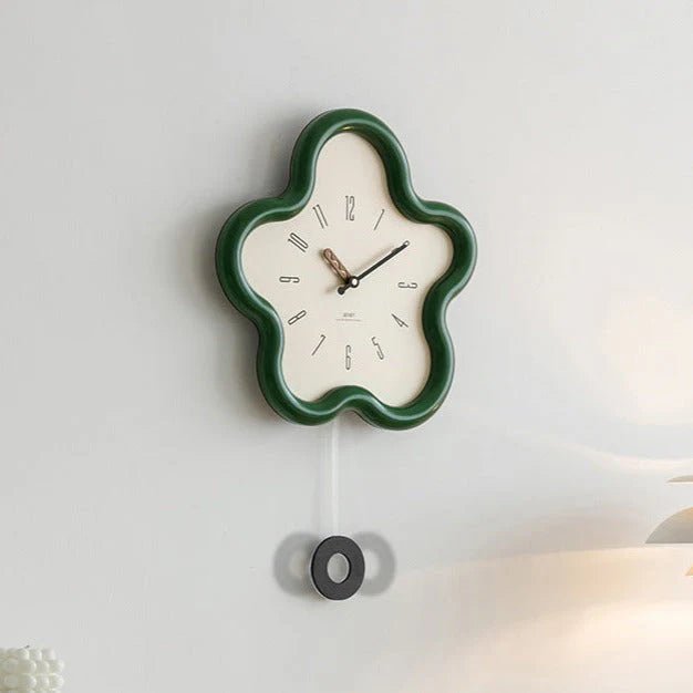 Horloge Murale Design 3D Fleurie – Pendule Silencieux pour Salon et Chambre Horloges murales Electro Paris