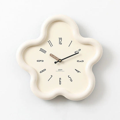Horloge Murale Design 3D Fleurie – Pendule Silencieux pour Salon et Chambre Horloges murales Electro Paris Blanc