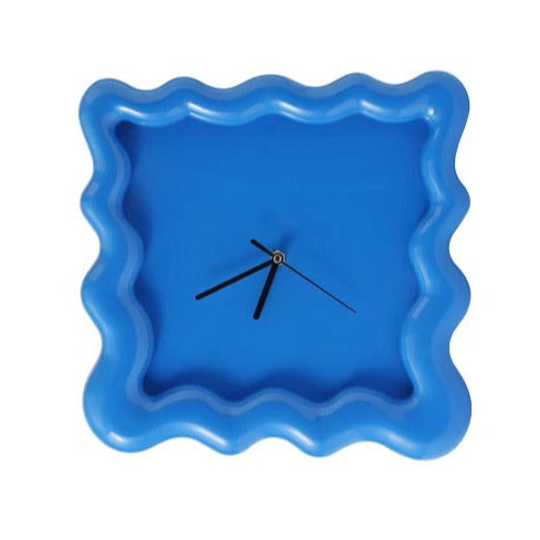 Horloge Murale Minimaliste Moderne en ABS 30 cm Élégante et Silencieuse Horloges murales Electro Paris Bleu