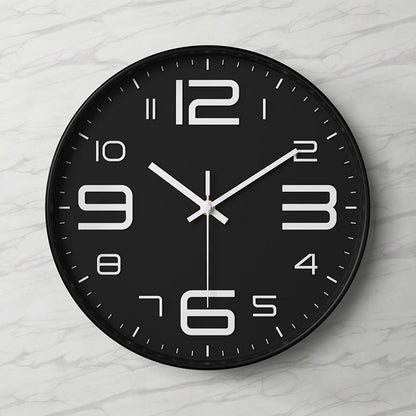 Horloge murale élégante et silencieuse avec chiffres en relief Wall clock Electro Paris X