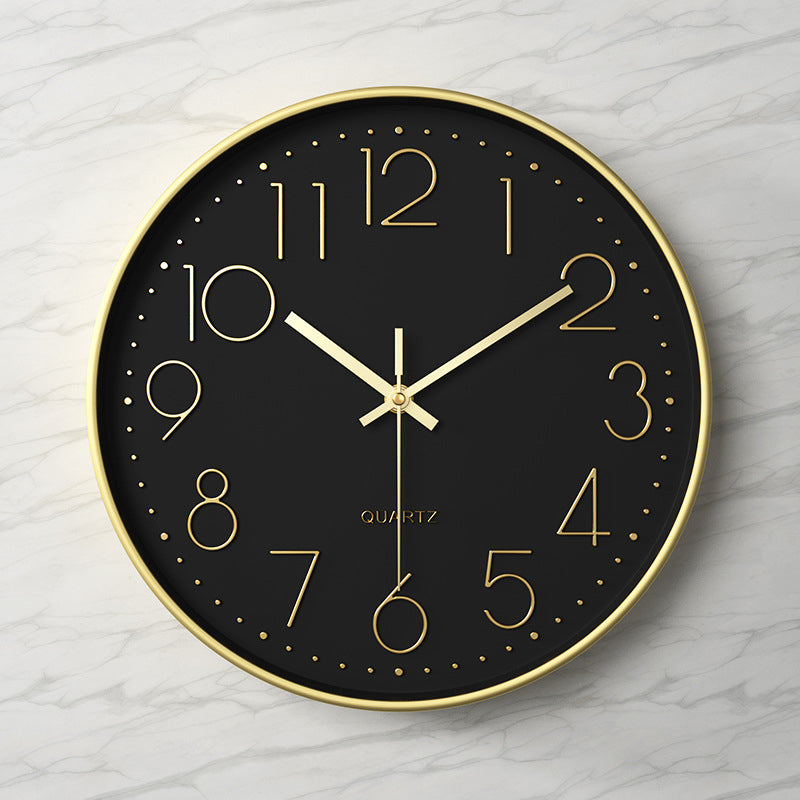 Horloge murale élégante et silencieuse avec chiffres en relief Wall clock Electro Paris O