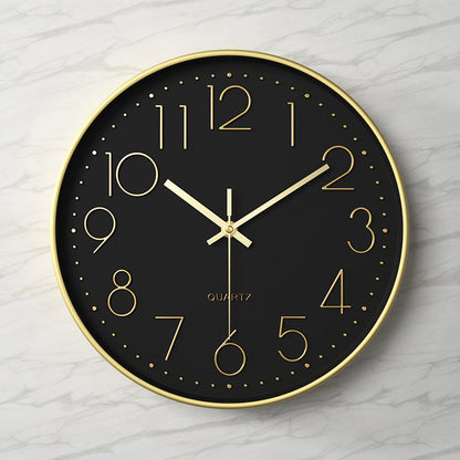 Horloge murale élégante et silencieuse avec chiffres en relief Wall clock Electro Paris O