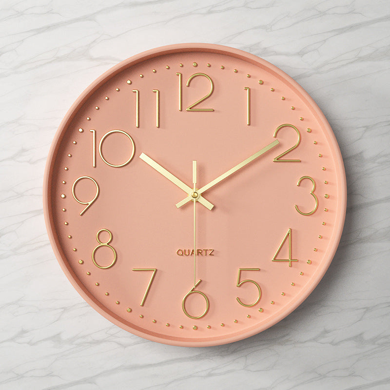 Horloge murale élégante et silencieuse avec chiffres en relief Wall clock Electro Paris I