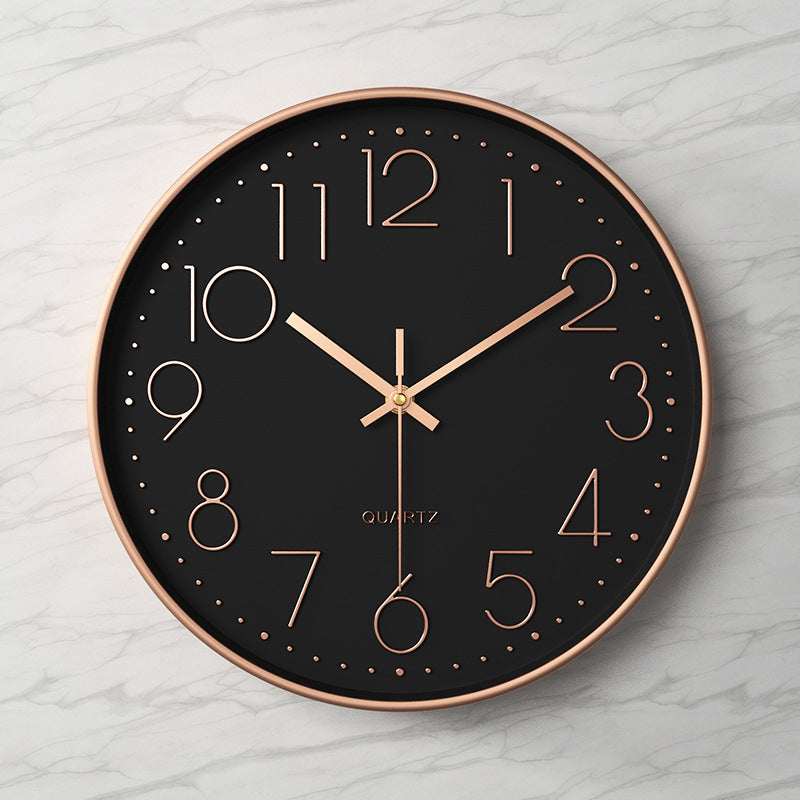 Horloge Murale Design Silencieuse 30 cm avec Chiffres Arabes en Relief – Horloge Moderne pour Intérieur Élégant 29