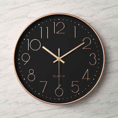 Horloge Murale Design Silencieuse 30 cm avec Chiffres Arabes en Relief – Horloge Moderne pour Intérieur Élégant 29