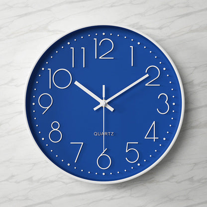 Horloge Murale Design Silencieuse 30 cm avec Chiffres Arabes en Relief – Horloge Moderne pour Intérieur Élégant 31