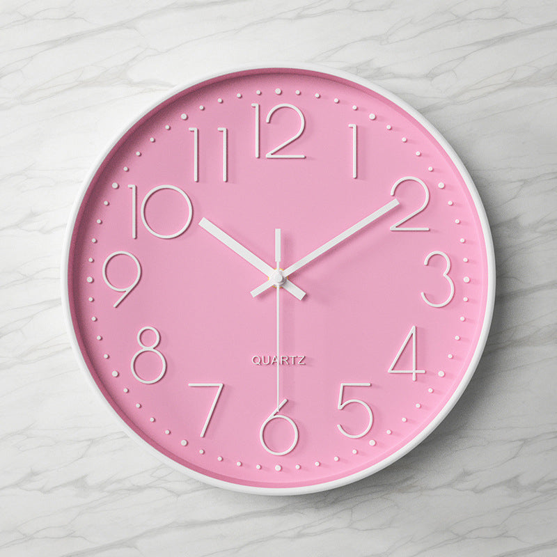 Horloge Murale Design Silencieuse 30 cm avec Chiffres Arabes en Relief – Horloge Moderne pour Intérieur Élégant 32