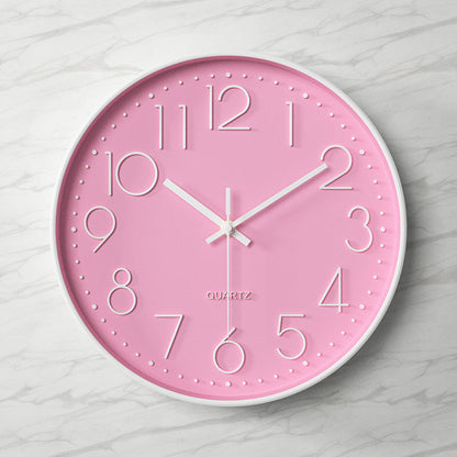 Horloge Murale Design Silencieuse 30 cm avec Chiffres Arabes en Relief – Horloge Moderne pour Intérieur Élégant 32