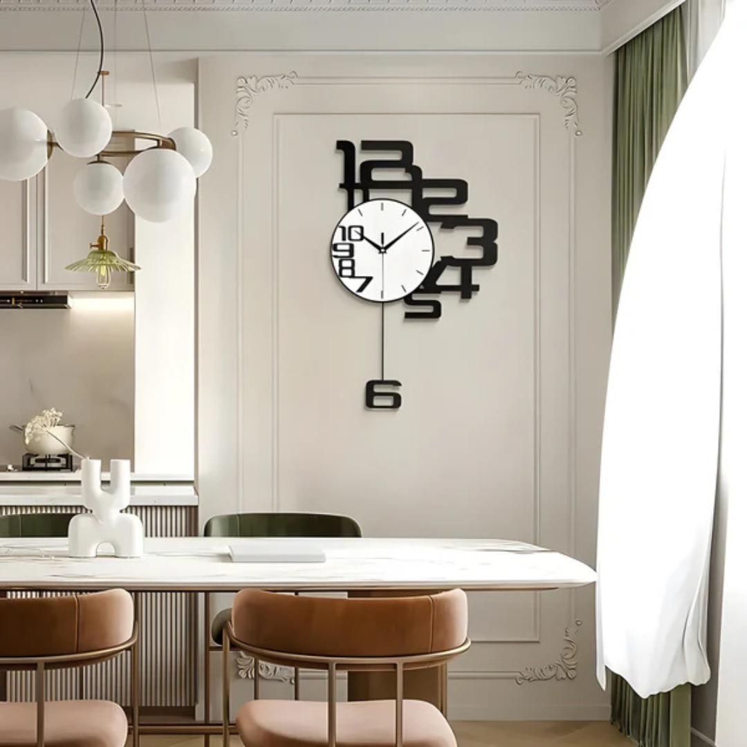 Horloge Murale Design Silencieuse Moderne Pour Intérieur Élégant 40x68 cm Horloge murale Electro Paris Default