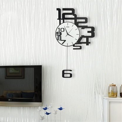 Horloge Murale Design Silencieuse Moderne Pour Intérieur Élégant 40x68 cm Horloge murale Electro Paris