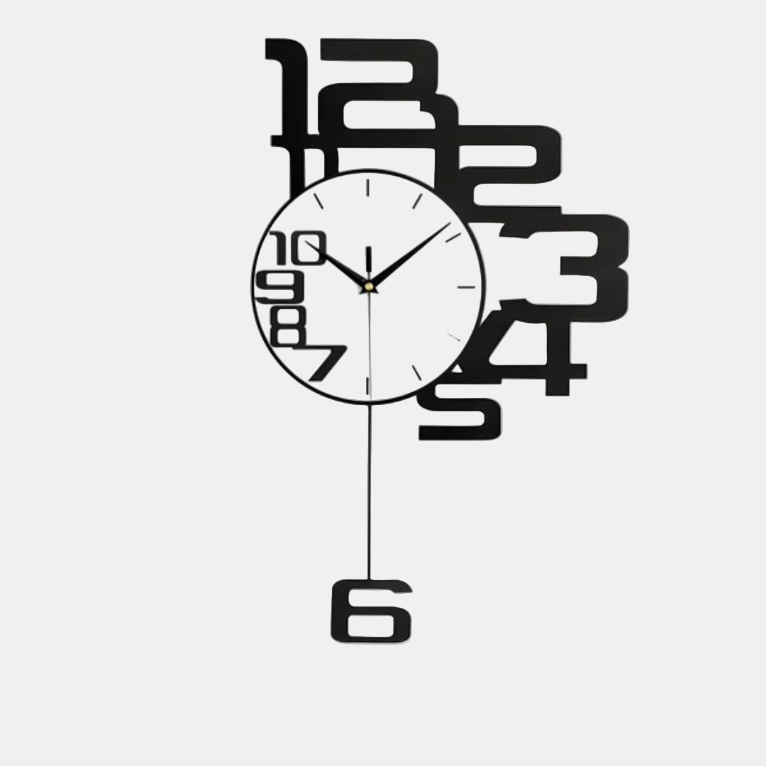 Horloge Murale Design Silencieuse Moderne Pour Intérieur Élégant 40x68 cm Horloge murale Electro Paris