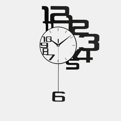 Horloge Murale Design Silencieuse Moderne Pour Intérieur Élégant 40x68 cm Horloge murale Electro Paris