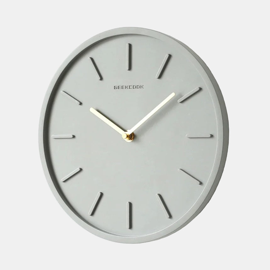 Horloge Murale Métallique Vintage - Pendule Analogique Argenté, Pour Cuisine