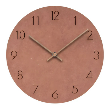Horloge Murale Minimaliste en Bois – Horloge Silencieuse à Chiffres 3D pour Salon Horloges murales Electro Paris Orange