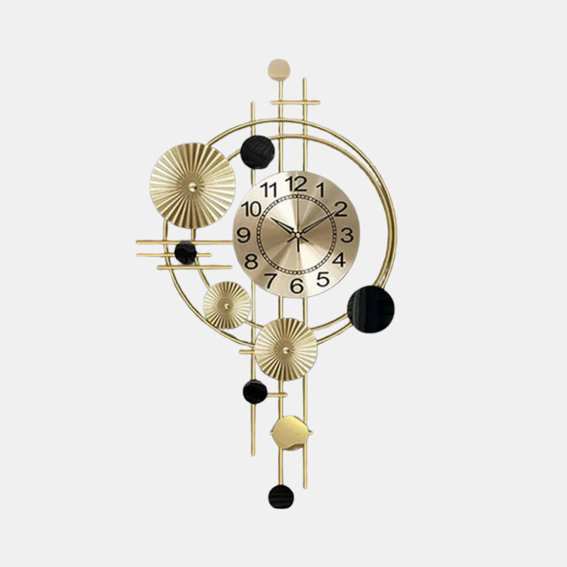 Horloge Murale – Grande Horloge Moderne en Métal, Silencieuse et Élégante Horloges murales Electro Paris