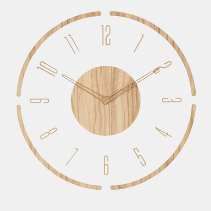 Horloge Murale Ronde Minimaliste à Mouvement Silencieux Wall clock Electro Paris Design. 4