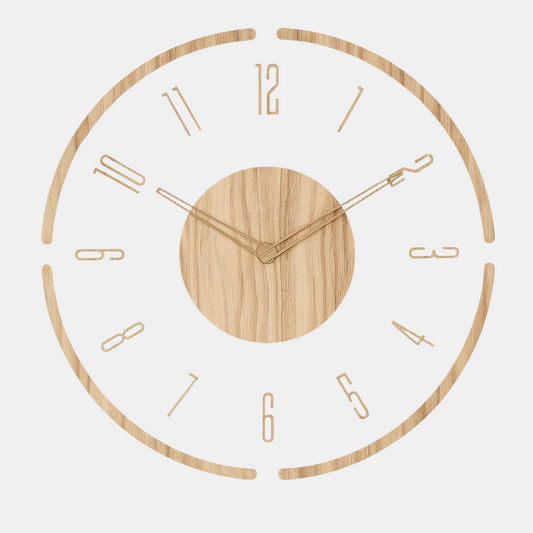 Horloge Murale Ronde Minimaliste à Mouvement Silencieux Wall clock Electro Paris Design. 4