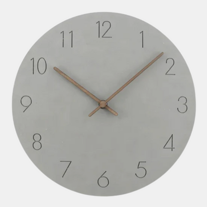 Horloge Murale Silencieuse Minimaliste au Style Moderne Wall clock Electro Paris Gris