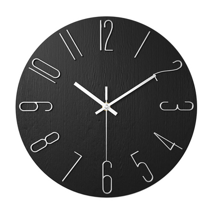 Horloge Murale Minimaliste pour Intérieurs Modernes Wall clock Electro Paris Noir