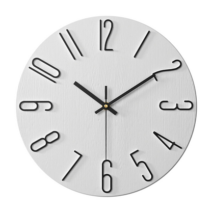 Horloge Murale Minimaliste pour Intérieurs Modernes Wall clock Electro Paris Blanc