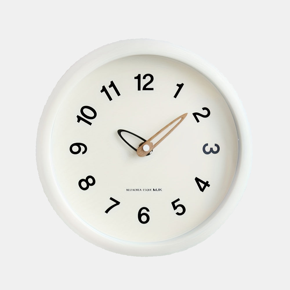 Horloge Murale Silencieuse pour Chambre et Salon Horloge murale Electro Paris Blanc lait