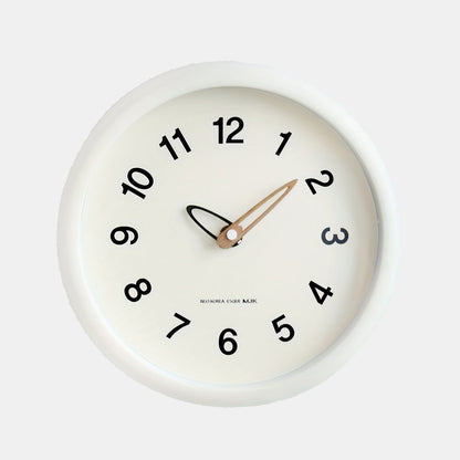 Horloge Murale Silencieuse pour Chambre et Salon Horloge murale Electro Paris Blanc lait