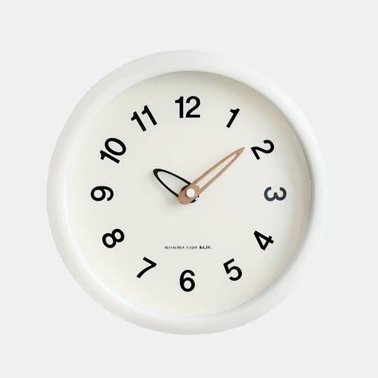 Horloge Murale Silencieuse pour Chambre et Salon Horloge murale Electro Paris Blanc lait