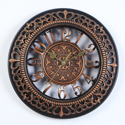 Horloge Murale Vintage en Or Antique au Charme Classique Horloges murales Electro Paris Cuivre