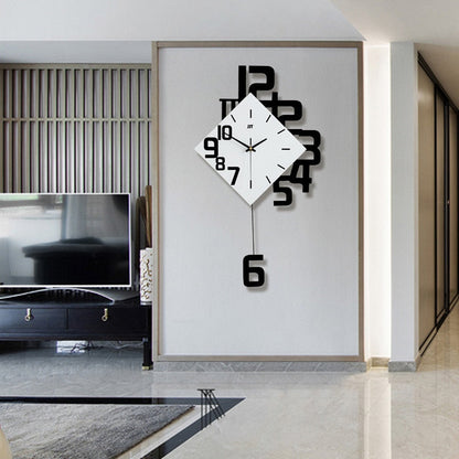 Horloge murale asymétrique créative pour une décoration moderne Horloge Electro Paris
