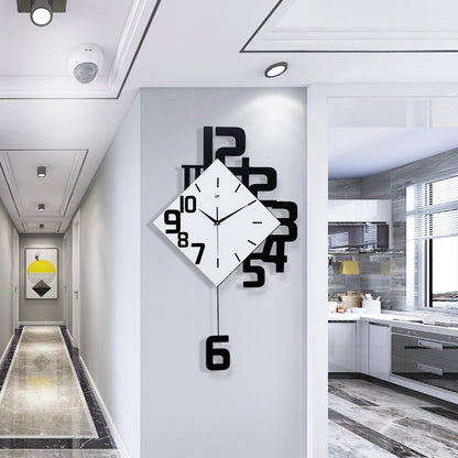Horloge murale asymétrique créative pour une décoration moderne Horloge Electro Paris
