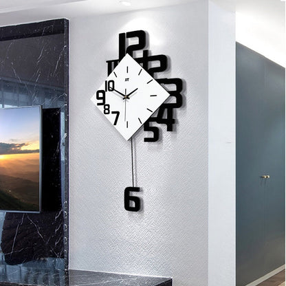 Horloge murale asymétrique créative pour une décoration moderne Horloge Electro Paris