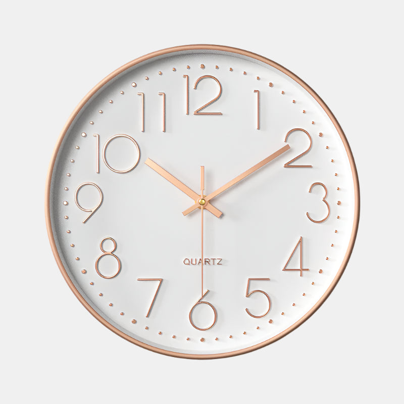 Horloge murale élégante et silencieuse avec chiffres en relief Wall clock Electro Paris A