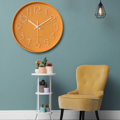 Horloge murale élégante et silencieuse avec chiffres en relief Wall clock Electro Paris